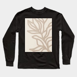 Neutral plant, Line art Long Sleeve T-Shirt